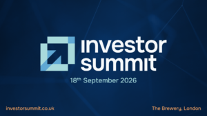 Investor Summit banner – 18th September 2026 at The Brewery, London. Visit investorsummit.co.uk for details.