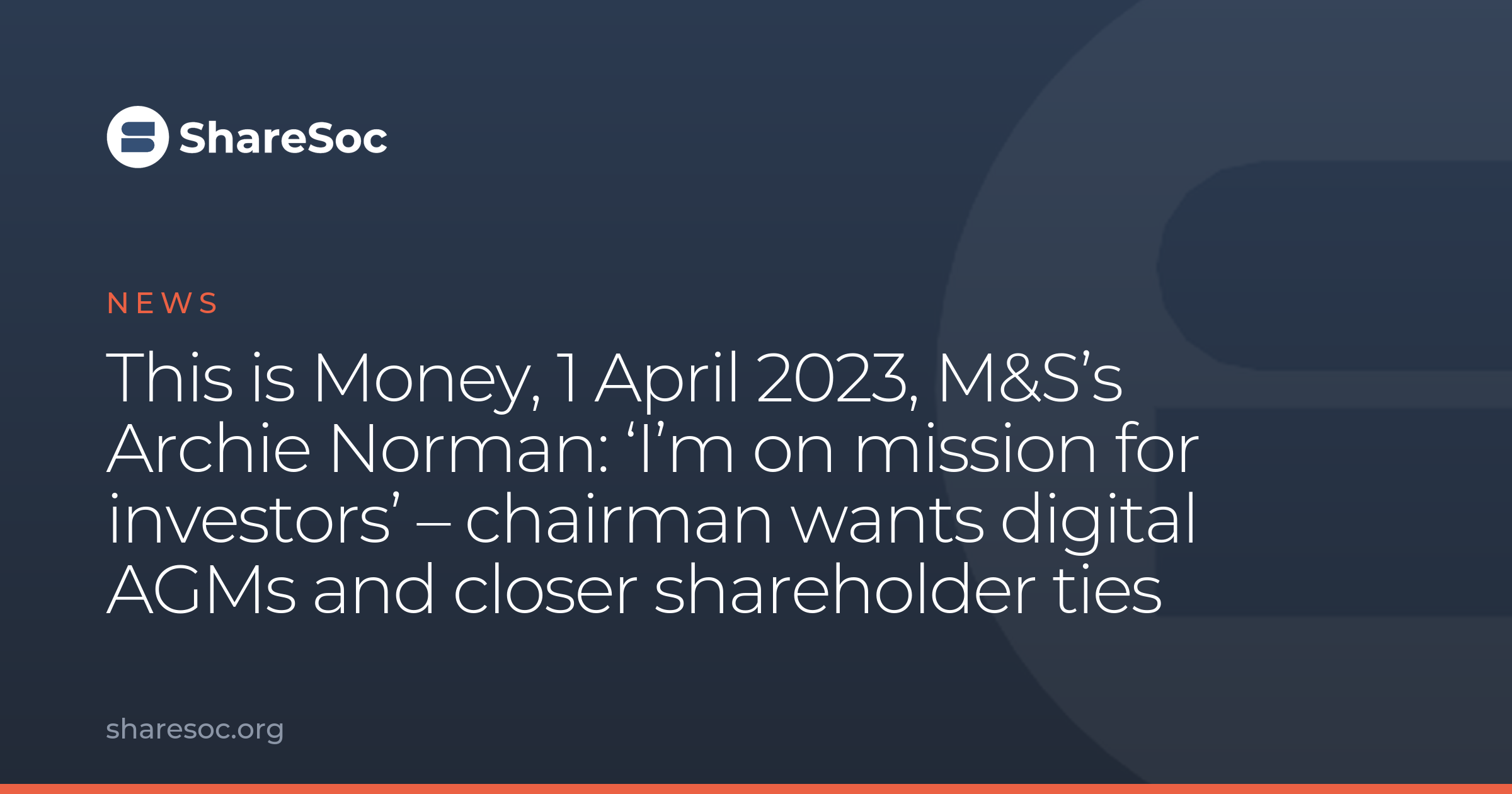 This is Money, 1 April 2023, M&S's Archie Norman: 'I'm on mission for ...